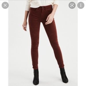 American Eagle high rise jegging corduroy